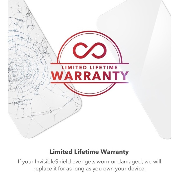 💜 iPhone8Plus/7Plus/6sPlus/6Plus InvisibleShield Hybrid Glass Screen Protector - Picture 6 of 14